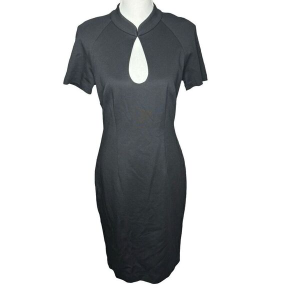Trina Turk NWT Sexy ROLANA MANDARIN PONTI DRESS MSRP $288 Sz 8 Date Party - Picture 1 of 9